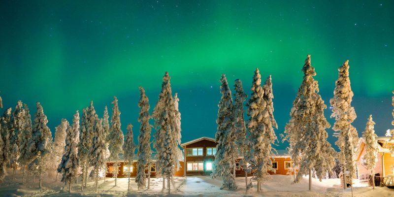 Noorderlicht op vakantie in Lapland