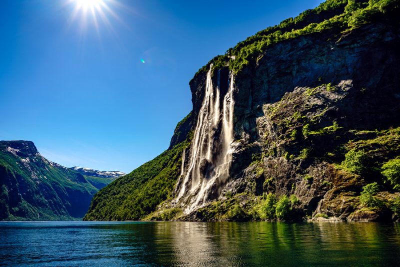 Noorwegen Geirangerfjord waterval