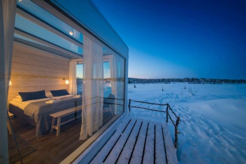 Unieke glazen Aurora Suites in Lapland met Nordic