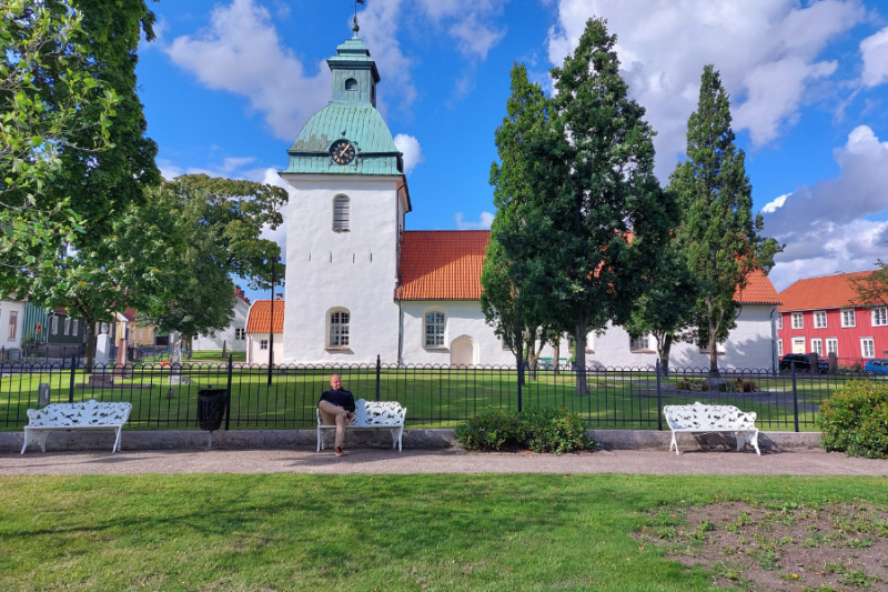 Een kerk in Falkenberg, Zweden