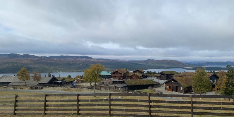 Schitterend uitzicht vanaf Langedrag Natur Park, vlakbij Geilo in Noorwegen