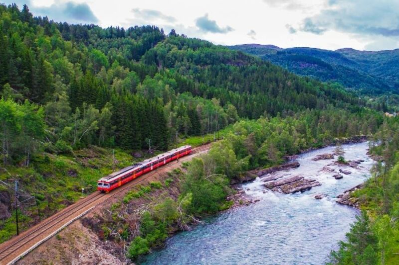 Bergensbanen trein in Noorwegen