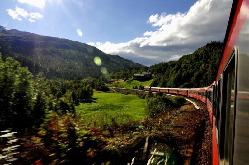 Bergensbanen trein in Noorwegen